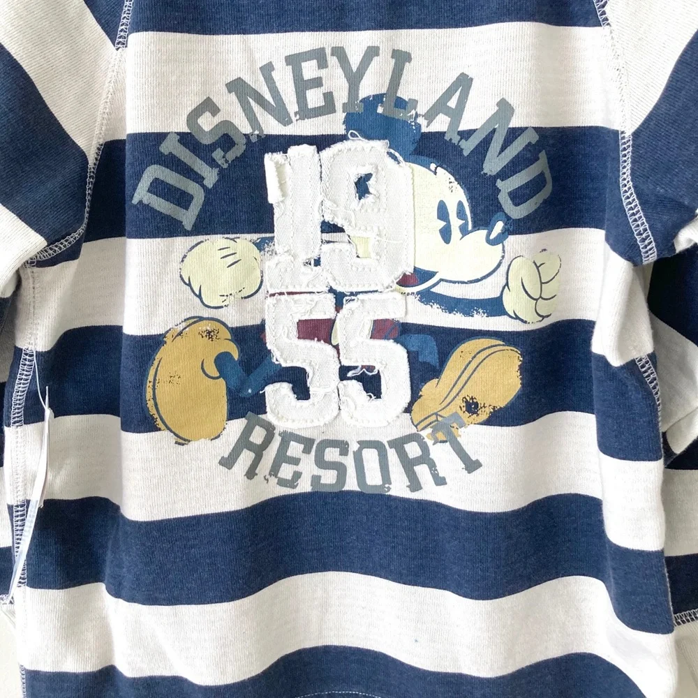 NWT Disneyland resort 1955 Mickey zip hooded jacket size S